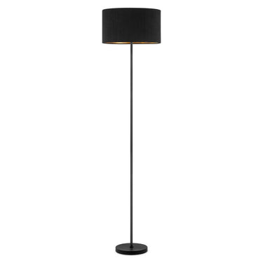 Home Sweet Home Cylindrische Corduroy Vloerlamp - Black - ø40 x 165cm