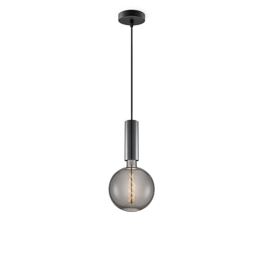 Home Sweet Home hanglamp zwart Saga - G180 - dimbaar E27 rook