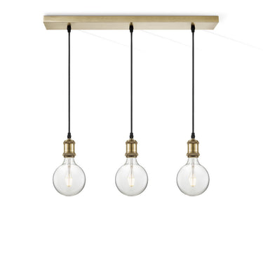 Home Sweet Home hanglamp vintage 3 LED lamp G180 dimbaar E27 helder