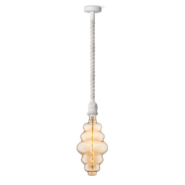Home Sweet Home hanglamp wit Leonardo Cloud - G160 dimbaar E27 amber