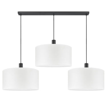 Home Sweet Home hanglamp Canvas-Xxl Beam 3L - Wit - 50cm