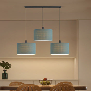 Home Sweet Home hanglamp Canvas-Xxl Beam 3L - petrolblauw  - 50cm