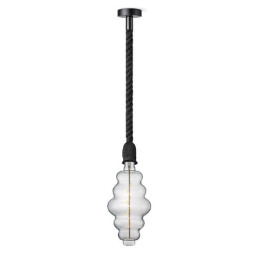 Home Sweet Home hanglamp zwart Leonardo Cloud - dimbaar E27 helder