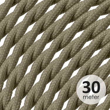 Home Sweet Home Strijkijzersnoer gedraaid, groen, rol van 30 meter.