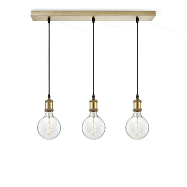 Home Sweet Home hanglamp vintage 3 LED lamp G125 dimbaar E27 helder