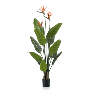 Strelitzia Kunstplant 120cm met bloem