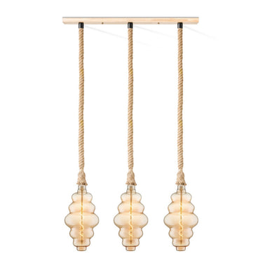 Home Sweet Home hanglamp Leonardo Cloud - 3L G160 dimbaar E27 amber