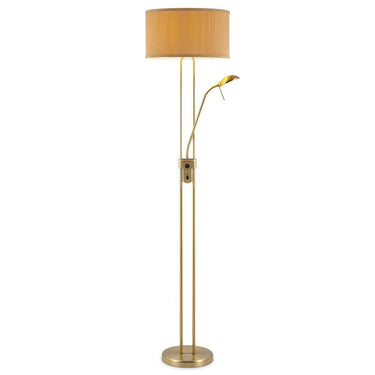 Home Sweet Home Moderne Vloerlamp - 40/40/170cm - Linnen Lampenkap