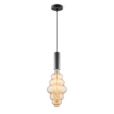Home Sweet Home hanglamp zwart Saga Cloud - dimbaar E27 amber