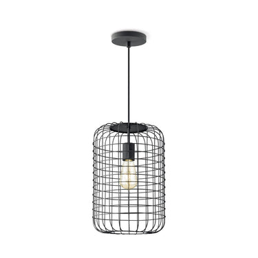 Home Sweet Home Hanglamp Netting - Zwart - 26x26x142cm