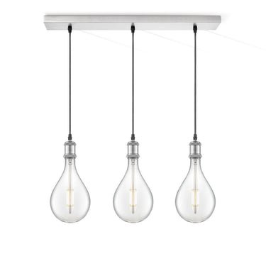 Home Sweet Home hanglamp chroom vintage Pear 3L G160 dimbaar helder