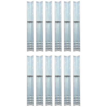 Bodenanker L-Form für Spielturm 12 Stk. Stahl 5 x 5 x 50 cm