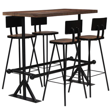 3-piece Bar Set solid recycled wood