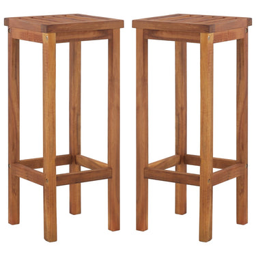 Barkrukken 8 st massief acaciahout