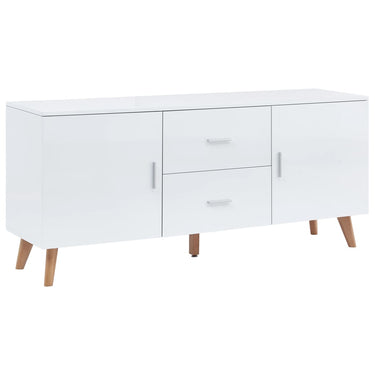 Buffet 160x40x70 cm MDF blanc