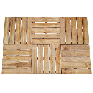 Terrastegels 6 st 50x50 cm hout