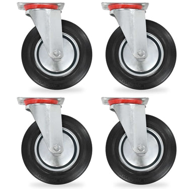 Roulettes pivotantes 4 pcs 200 mm