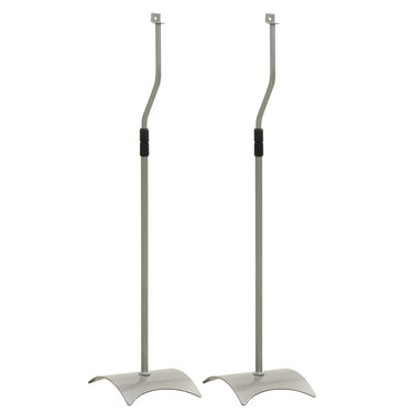 Speakerstandaards 2 st universeel zilverkleurig