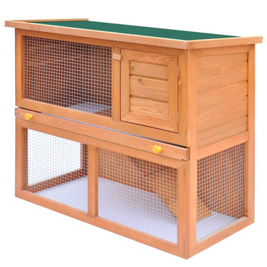 Clapier d'extérieur Enclos pour petits animaux 1 porte Bois
