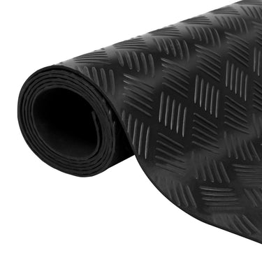 Rubberen anti-slip vloermat 5x1m stippen