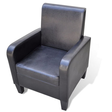 Fauteuil Noir Similicuir