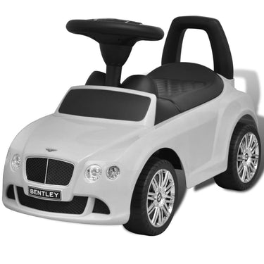 Voiture à pousser par pieds pour enfants blanc