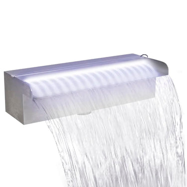 Lame d'eau rectangulaire 60 cm Acier inoxydable pour piscine
