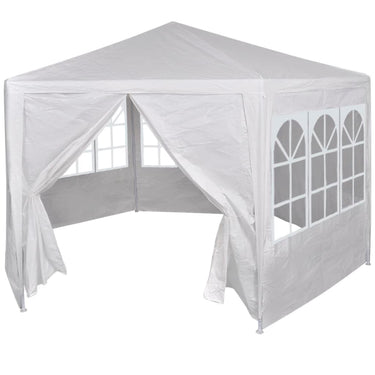 Feesttent met 6 zijwanden 2x2 m wit