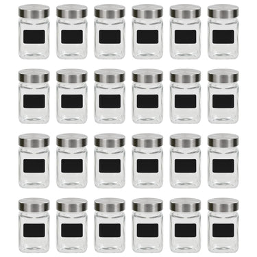 Vorratsgläser mit Aufkleber 24 Stk. 300 ml