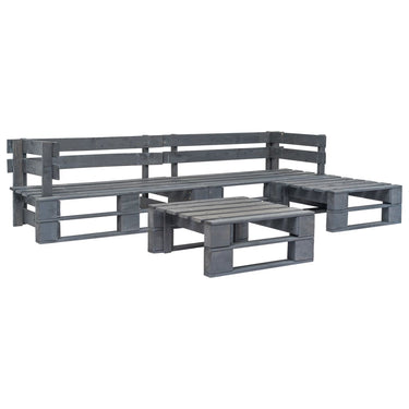 4-piece lounge set pallet wood