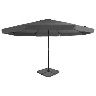 Parasol de jardin avec base portable anthracite