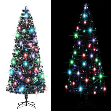Kerstboom met LED en standaard 180 cm glasvezel