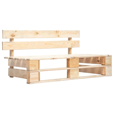 Banc palette de jardin bois marron miel