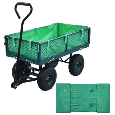 Bâche de chariot de jardin Vert Tissu