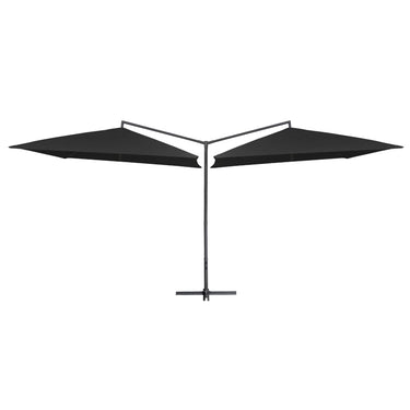 Parasol dubbel met stalen paal 250x250 cm