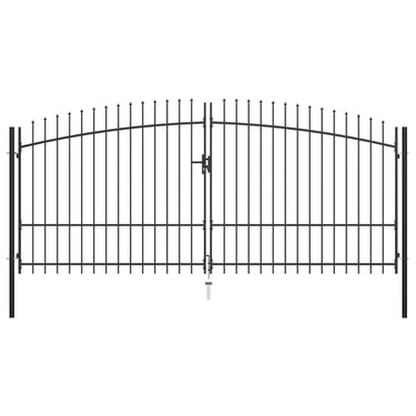Doppelflügel-Gartentor mit Speerspitzen 400 x 225 cm