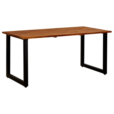 Tuintafel met U-vormige poten 160x80x75 cm massief