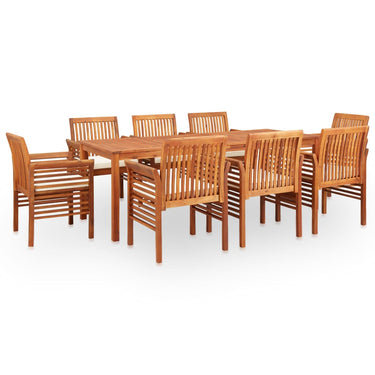 7-piece Garden Set with cushions solid acacia wood