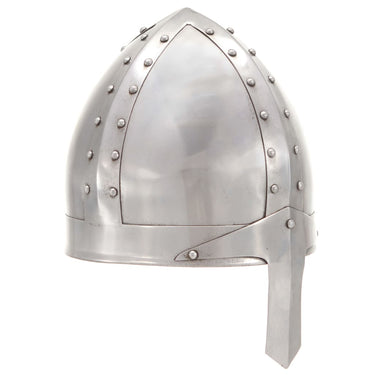 Soldatenhelm Romeins replica LARP staal zilverkleurig