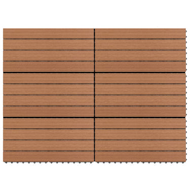 Tegels 6 st 1m² 60x30 cm HKC