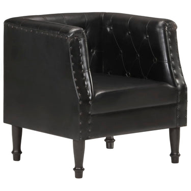 Fauteuil Noir Cuir véritable