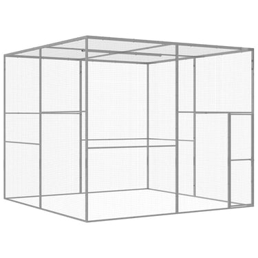 Cage pour chat 3x3x2,5 m Acier galvanisé