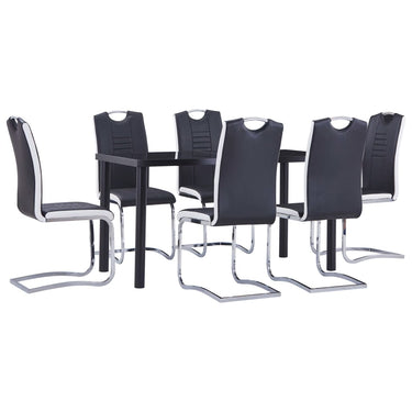 5-piece dining set faux leather
