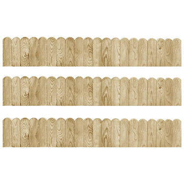 Gazonranden 2 st 120 cm geïmpregneerd grenenhout