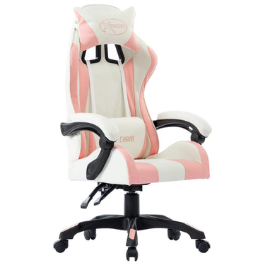 Fauteuil de jeux vidéo Rose Similicuir