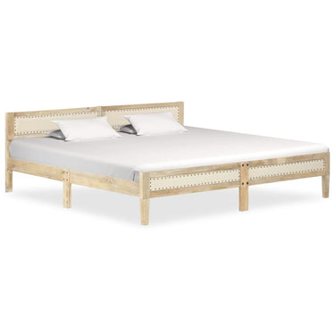 Bedframe solid mango wood 200 cm