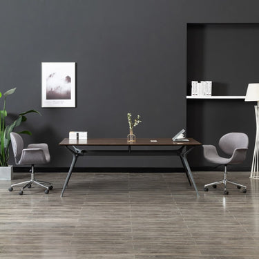Chaise pivotante de bureau Noir Similicuir