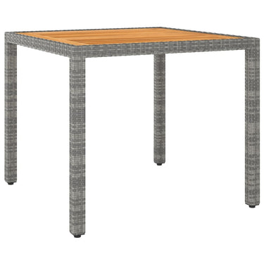 Tuintafel 90x90x75 cm poly rattan