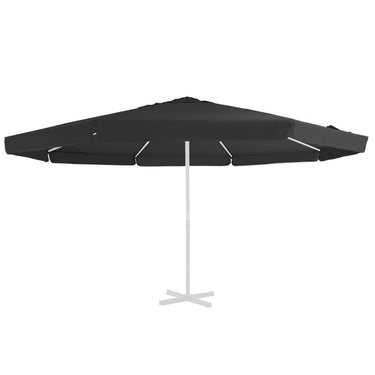 Tissu de remplacement pour parasol d'extérieur Noir 600 cm