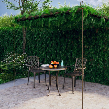 Tuinpergola 6x3x2,5 m ijzer antiekbruin